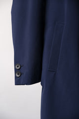 STUDIOUS Navy Balmacaan Coat Japanese brand Balmacaan coat