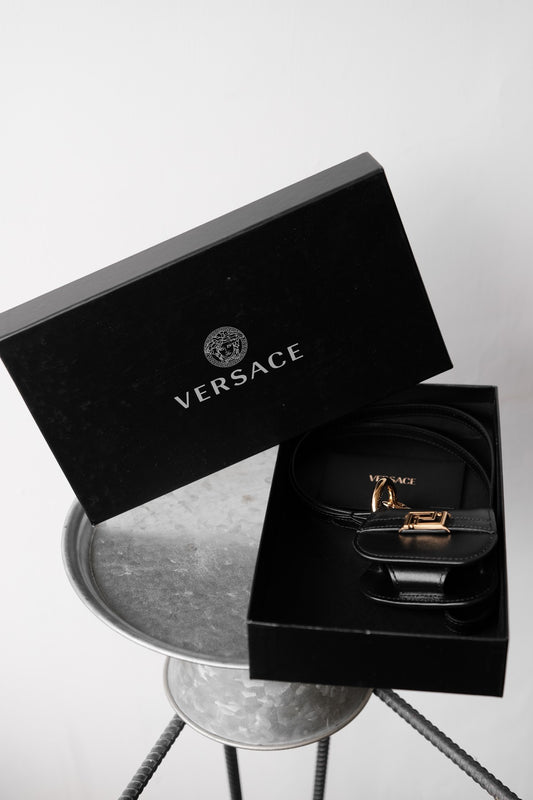 VERSACE Greca Goddess Airpods Pro Case Versace leather necklace earphone protective case
