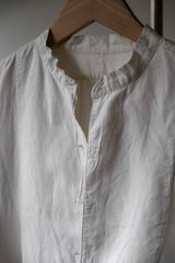 French Vintage Cotton Smock Pullover Shirt French Vintage Cotton Smock Pullover Shirt