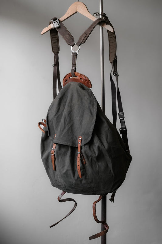 Swedish Army WWII M-39 Rucksack Backpack 二戰瑞典軍用帆布後背包A