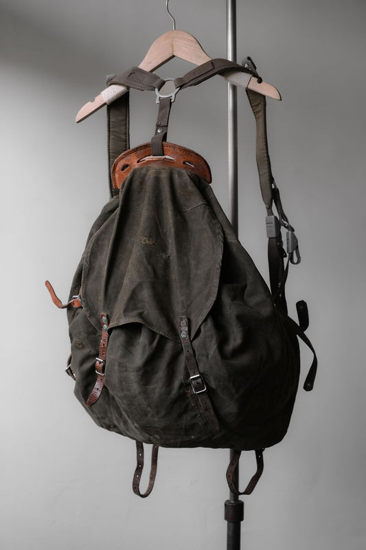 Swedish Army WWII M-39 Rucksack Backpack 二戰瑞典軍用帆布後背包 C