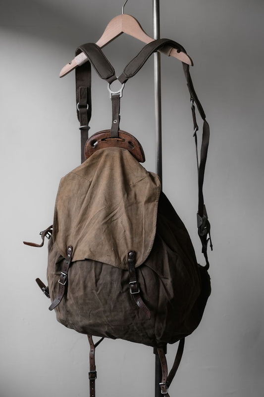 Swedish Army WWII M-39 Rucksack Backpack 二戰瑞典軍用帆布後背包 D