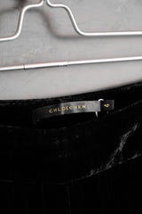 CHLOECHEN ベルベットワイドレッグパンツ 台湾デザイナーブランド ベルベットワイドレッグパンツ