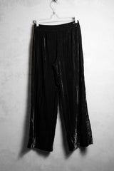 CHLOECHEN ベルベットワイドレッグパンツ 台湾デザイナーブランド ベルベットワイドレッグパンツ