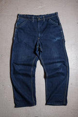 Lee 1960~70's 191Z Jelt Denim Sanforized Union Made in USA Carpenter Jeans with replacement zipper