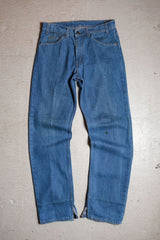Levi's 1980's Vintage 40506 Orange Tab Denim Jeans orange label jeans with cut hems