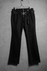 VERSACE Medusa Belted Black Denim Jeans 凡賽斯 金屬標誌腰帶 低腰黑牛仔褲