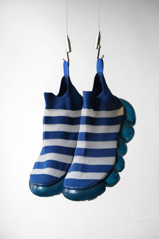 Grounds JEWELRY x Heaven Tanudiredja cobalt blue slip on sneakers 聯名透氣襪套運動鞋