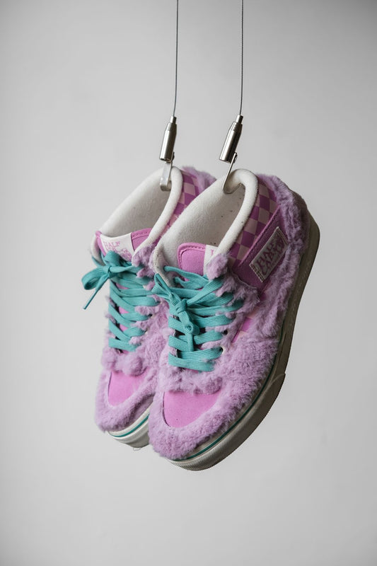 Vans Miro&Wujo x Half Cab Year of the Rabbit Sneakers 兔年限定 粉色絨毛棋盤格滑板鞋