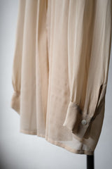 ドリス ヴァン ノッテン シアーシルクシャツ ベルギーのデザイナーブランド シルク シアー フェイクツーピースシャツ