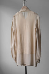 ドリス ヴァン ノッテン シアーシルクシャツ ベルギーのデザイナーブランド シルク シアー フェイクツーピースシャツ