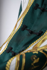 TOGA PULLA Scarf Pattern China Shirt & Pants 日本設計師品牌 絲巾印花中國結襯衫套裝 日本製