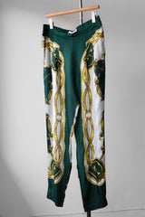 TOGA PULLA Scarf Pattern China Shirt & Pants 日本設計師品牌 絲巾印花中國結襯衫套裝 日本製