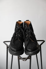 GEORGE COX x OVERKILL x CHAOS PUNK 12S/S Punk L-Boots 三方聯名 麂皮牛皮拼接龐克厚底靴