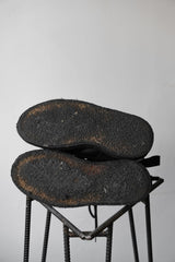 GEORGE COX x OVERKILL x CHAOS PUNK 12S/S Punk L-Boots 三方聯名 麂皮牛皮拼接龐克厚底靴