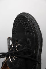 GEORGE COX x OVERKILL x CHAOS PUNK 12S/S Punk L-Boots 三方聯名 麂皮牛皮拼接龐克厚底靴