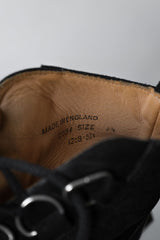 GEORGE COX x OVERKILL x CHAOS PUNK 12S/S Punk L-Boots 三方聯名 麂皮牛皮拼接龐克厚底靴