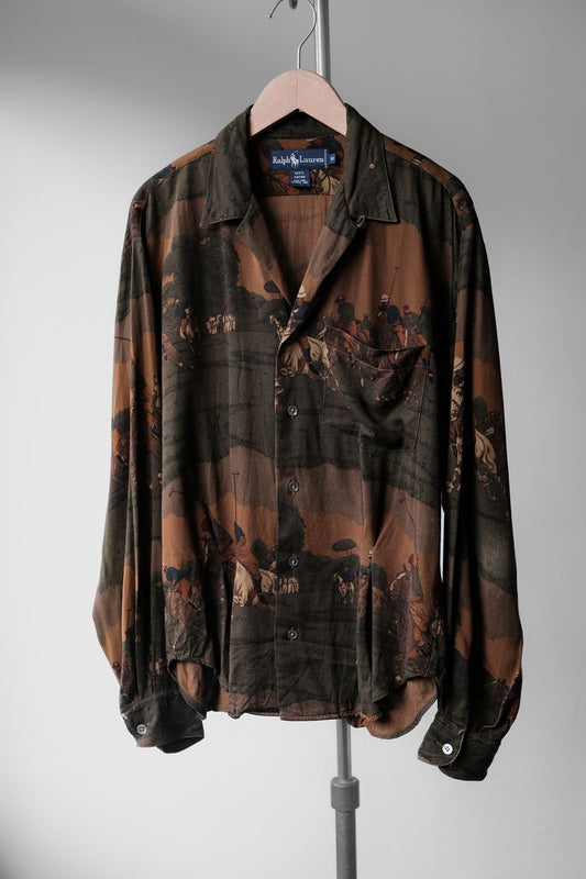 Polo Ralph Lauren Vintage All Over Print Rayon Shirt Ralph Lauren Vintage All Over Print Rayon Shirt