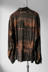 Polo Ralph Lauren Vintage All Over Print Rayon Shirt 羅夫·勞倫古著 滿版印花人造絲襯衫