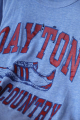 Champion 1980's Vintage Dayton Cross-Country Tee Vintage short kicks cross-country running sports made in the United States