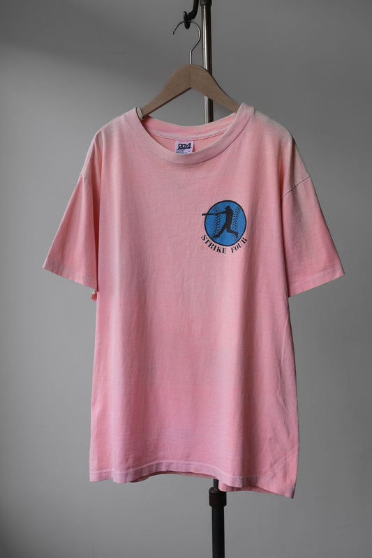 1990's Vintage Anvil Strike Four Baseball Tee, made in the USA with a four-ball print.