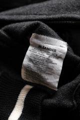 JIL SANDER 2000's Wool Varsity Jacket Wool Double Zipper Baseball Jacket riri Zipper