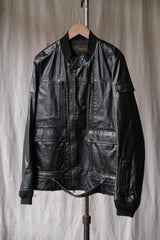 Undercover 09S/S Leather Rider Jacket Takahashi Shield Riri Zipper Rider Leather Jacket