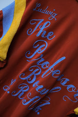 1970年代のキングルイ刺繍ボウリングポロシャツ。アメリカ製のヴィンテージチェーンカー刺繍ボウリングポロシャツ。