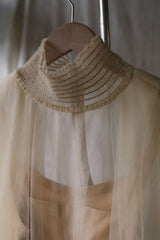 Chika Kisada Tulle One Piece Dress Japanese designer brand high-necked tulle dress with detachable lining