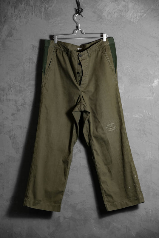 PHIGVEL MAKERS &CO. HBT MIL TROUSERS 日本美式復刻品牌 人字紋軍褲 日本製