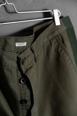PHIGVEL MAKERS &CO. HBT MIL TROUSERS Japanese American replica brand herringbone military pants made in Japan