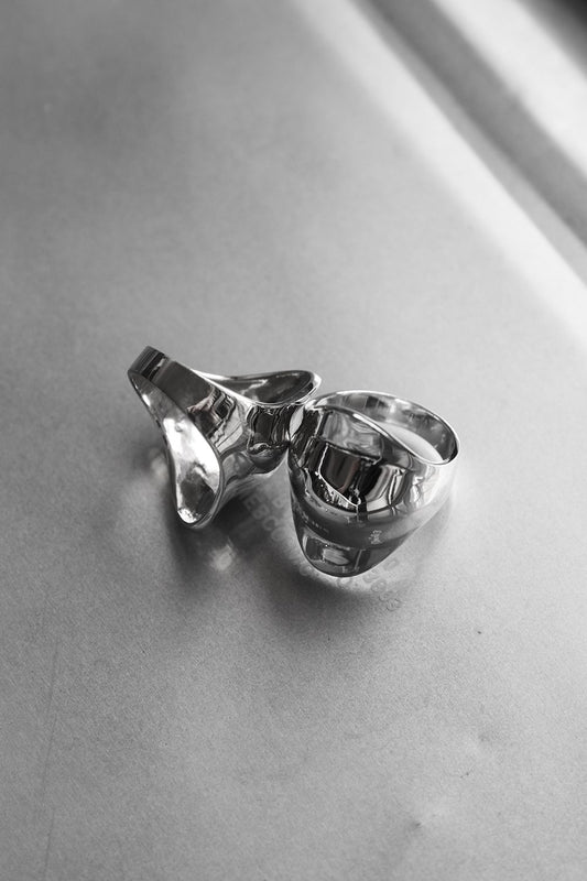 Horned Sculpture 925 Sterling Silver Ring Horned Sculpture 925 Sterling Silver Ring