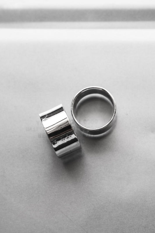Mirror Polish Wide 925 Sterling Silver Ring