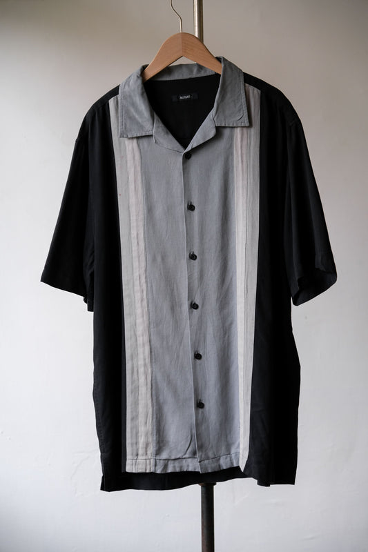 ヴィンテージ「ALFANI」シルクコットン グバンシャツ ヴィンテージコットン/シルク オープンカラー キューバシャツ