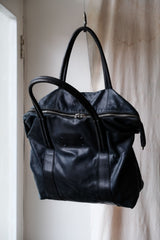 Maison Martin Margiela 12S/S 2-Way Leather Shoulder Tote Bag Maison Martin Margiela dark blue leather shoulder tote bag