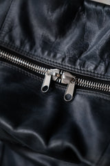 Maison Martin Margiela 12S/S 2-Way Leather Shoulder Tote Bag Maison Martin Margiela dark blue leather shoulder tote bag