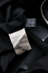 Maison Martin Margiela 12S/S 2-Way Leather Shoulder Tote Bag Maison Martin Margiela dark blue leather shoulder tote bag