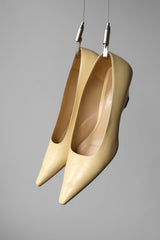 BOTTEGA VENETA PRE-LOVED Pointed low-heel pumps leather pointed low-heel pumps