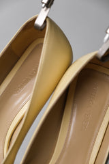 BOTTEGA VENETA PRE-LOVED Pointed low-heel pumps leather pointed low-heel pumps