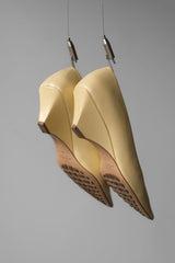 BOTTEGA VENETA PRE-LOVED Pointed low-heel pumps leather pointed low-heel pumps