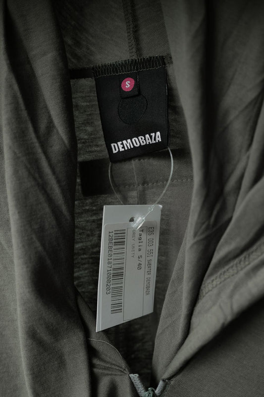 DEMOBAZA Asymmetrical Zip-up Hoodie Bulgarian designer brand irregular zipper hooded cardigan