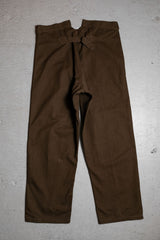 French 1950~60's Vintage SNCF Railway Workers Pants French National Railway Workers Canvas Work Pants