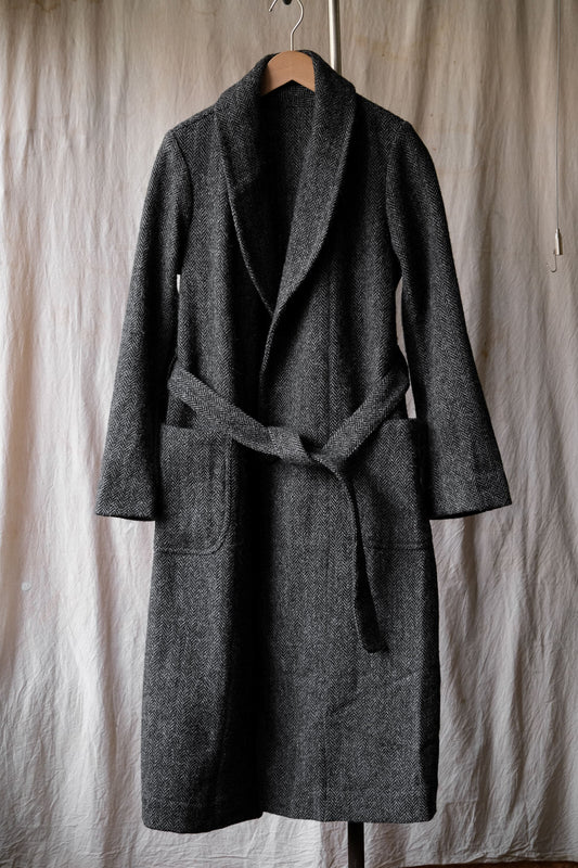 Unknown Wool Herringbone Twill Coat 羊毛人字紋長袍大衣