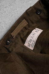 French 1950~60's Vintage SNCF Railway Workers Pants French National Railway Workers Canvas Work Pants