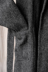 Unknown Wool Herringbone Twill Coat 羊毛人字紋長袍大衣