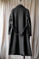 Unknown Wool Herringbone Twill Coat 羊毛人字紋長袍大衣