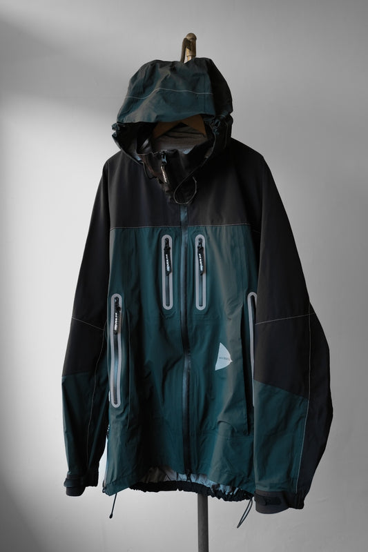 and wander Pertex Shield Color-Block Rain Jacket 日本戶外機能品牌 拼色防水外套