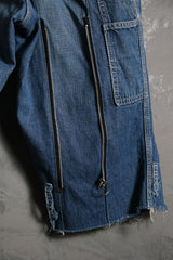 リメイクヴィンテージ ユニオンメイド デニムオーバーオール ショーツ