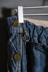 リメイクヴィンテージ ユニオンメイド デニムオーバーオール ショーツ