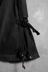 MOUT RECON TAILOR 19SS Wlid Things Jet Black Denim Shell Short 日本のデザイナーブランド グレー×ブラックデニム 機能性ショーツ